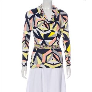 Emilio Pucci long sleeves top cowl neck